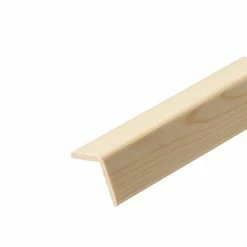 Castorama Baguette D'angle Rabotée Pin 38 X 38 Mm L.2,4 M