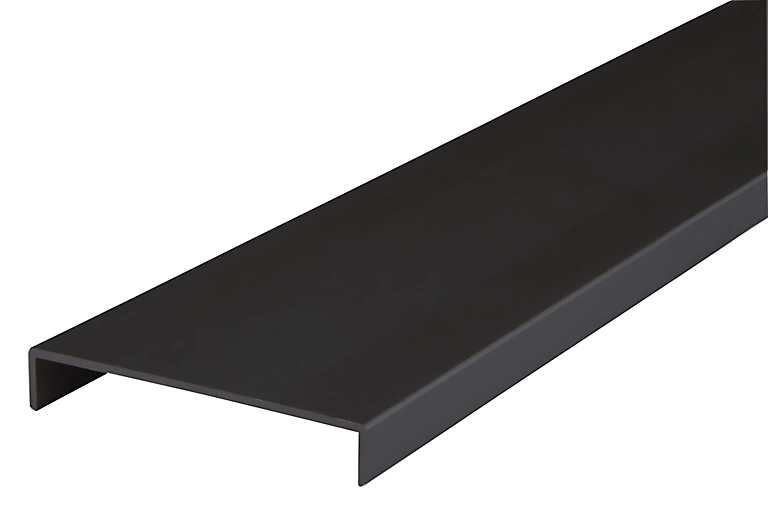 Castorama Nez De Cloison Aluminium Noir 10 X 74 Mm L.2,6 M