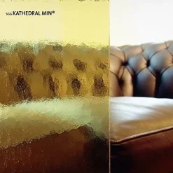 Castorama Verre Cathédrale Martelé Jaune 4mm, Le M²